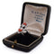 Bague 54 Art déco - Bague en platine, diamants, onyx et corail 58 Facettes AN613 P22 (05519)