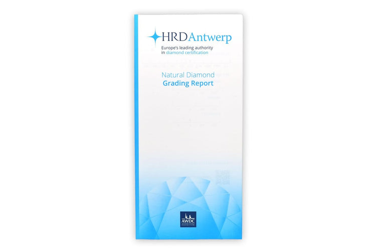 HRD - Diamant naturel taille brillant 0,89 ct F VS2 58 Facettes FVS2