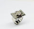 Bague 56 Art Déco - Bague en or 14 carats, diamants et rubis 58 Facettes Q384B