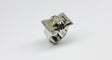 Bague 56 Art Déco - Bague en or 14 carats, diamants et rubis 58 Facettes Q384B