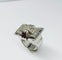 Bague 56 Art Déco - Bague en or 14 carats, diamants et rubis 58 Facettes Q384B