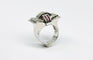 Bague 56 Art Déco - Bague en or 14 carats, diamants et rubis 58 Facettes Q384B