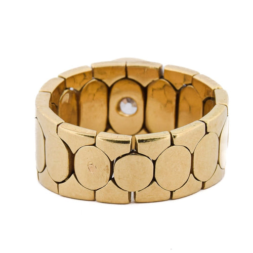 Bague 61 Bague vintage en or jaune 18 kt avec diamant 58 Facettes AN641 '(003119)