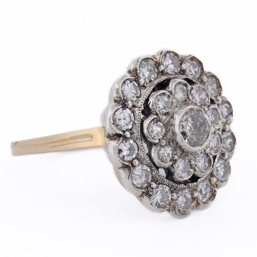 Bague 58 Bague vintage en or 18 ct et diamants 58 Facettes AN645 '(0069)
