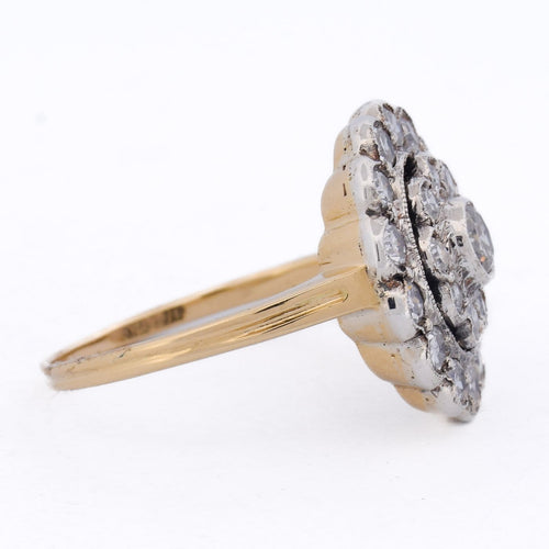 Bague 58 Bague vintage en or 18 ct et diamants 58 Facettes AN645 '(0069)