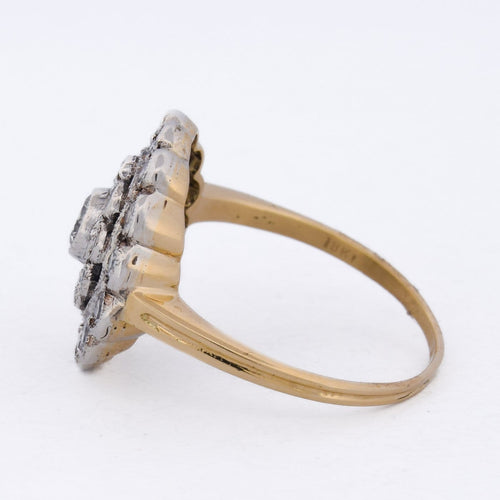 Bague 58 Bague vintage en or 18 ct et diamants 58 Facettes AN645 '(0069)