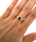 Bague 54 Bague en or jaune avec diamants et rubis 58 Facettes 364/26 D