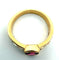 Bague 54 Bague en or jaune avec diamants et rubis 58 Facettes 364/26 D