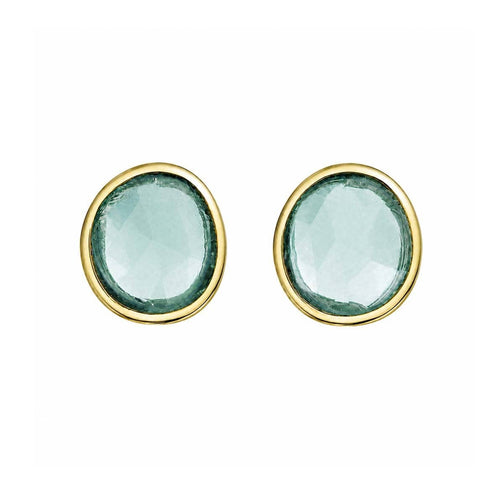 Boucles d'oreilles AITCHES Love More - Boucles d'oreilles en or 18K et saphirs verts 58 Facettes GER1041GN