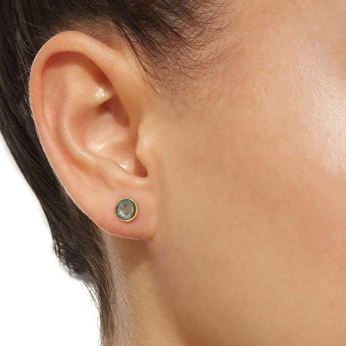 Boucles d'oreilles AITCHES Love More - Boucles d'oreilles en or 18K et saphirs verts 58 Facettes GER1041GN