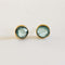 Boucles d'oreilles AITCHES Love More - Boucles d'oreilles en or 18K et saphirs verts 58 Facettes GER1041GN