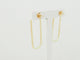 Boucles d'oreilles Boucles d’oreilles rectangulaires allongées en or jaune 58 Facettes 33730