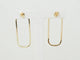 Boucles d'oreilles Boucles d’oreilles rectangulaires allongées en or jaune 58 Facettes 33730