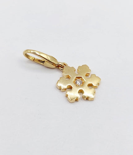 Pendentif Bulgari - Pendentif flocon de neige en or 18k et diamant 58 Facettes A07220