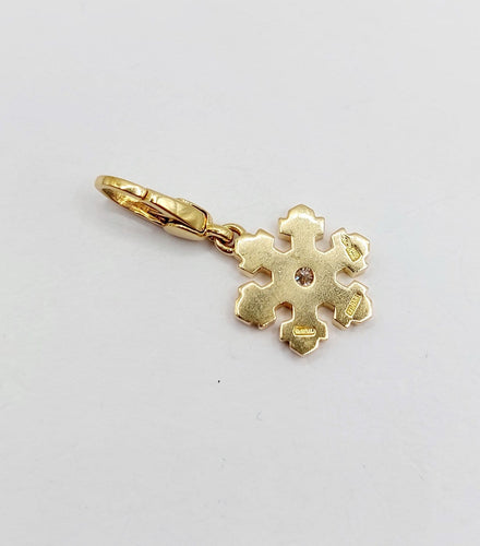 Pendentif Bulgari - Pendentif flocon de neige en or 18k et diamant 58 Facettes A07220