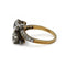 Bague 55.5 Toi & Moi - Bague en or jaune, argent et diamants 58 Facettes 260133R