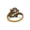 Bague 55.5 Toi & Moi - Bague en or jaune, argent et diamants 58 Facettes 260133R