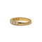 Bague 56 Demi-alliance - Bague en or jaune et diamants 58 Facettes 260132R