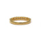 Bague 56 Demi-alliance - Bague en or jaune et diamants 58 Facettes 260132R