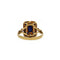 Bague 54 Art Déco - Bague en or jaune, platine, saphirs et diamants 58 Facettes 260136R