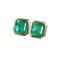 Boucles d'oreilles AITCHES - Boucles d’oreilles Asscher en or 18K et émeraudes 58 Facettes GER1051YG