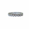 Bague 60 Alliance américaine - Bague en or blanc et diamants 58 Facettes