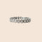 Bague 60 Alliance américaine - Bague en or blanc et diamants 58 Facettes