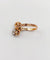 Bague 52.5 Bague toi et moi antique en or rose 18k, diamant et perle 58 Facettes A07225