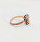 Bague 52.5 Bague toi et moi antique en or rose 18k, diamant et perle 58 Facettes A07225