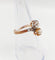 Bague 52.5 Bague toi et moi antique en or rose 18k, diamant et perle 58 Facettes A07225