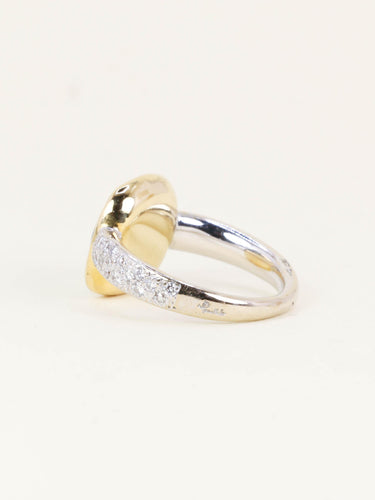 Bague 54 Pomellato Shéhérazade - Bague en or jaune et blanc, péridot et diamants 58 Facettes 1274.3