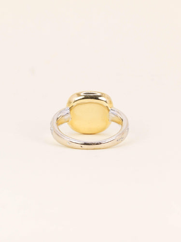 Bague 54 Pomellato Shéhérazade - Bague en or jaune et blanc, péridot et diamants 58 Facettes 1274.3