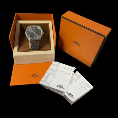 Montre Hermès Arceau - Montre en acier 58 Facettes MT46092