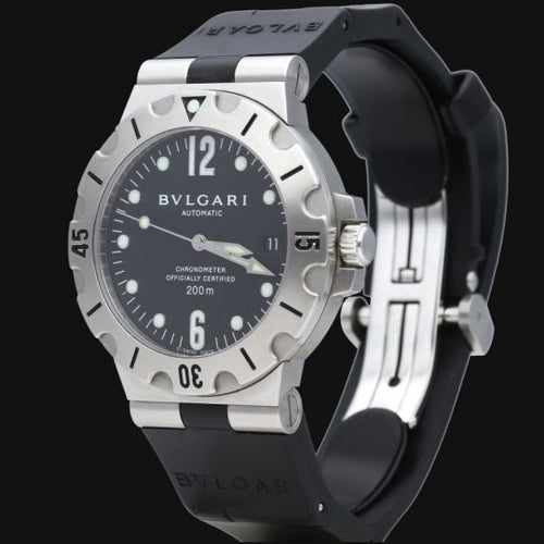 Montre Bulgari Diagono Scuba - Montre automatique en acier 58 Facettes MT46066