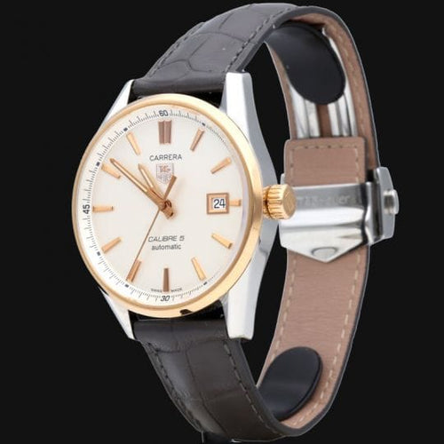 Montre TAG Heuer Carrera - Montre Calibre 5 en acier 58 Facettes MT46540