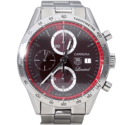 Montre TAG Heuer Carrera - Montre Calibre 16 chronographe en acier 58 Facettes MT46527