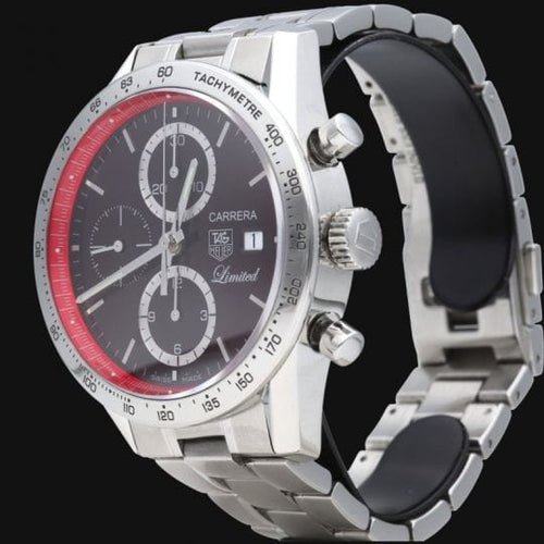 Montre TAG Heuer Carrera - Montre Calibre 16 chronographe en acier 58 Facettes MT46527