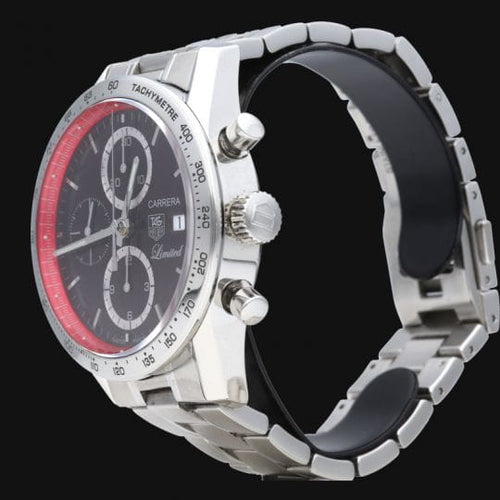 Montre TAG Heuer Carrera - Montre Calibre 16 chronographe en acier 58 Facettes MT46527