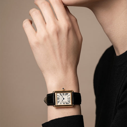 Montre Cartier Tank Solo - Montre en acier et or rose 58 Facettes OC-68801992