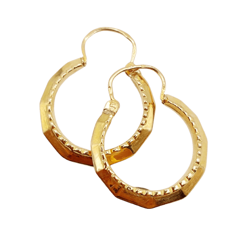 Boucles d'oreilles Boucles d'oreilles créoles Art déco en or 18k 58 Facettes A07234