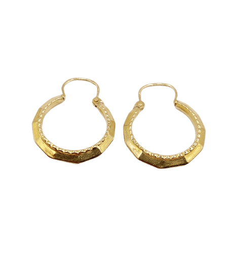 Boucles d'oreilles Boucles d'oreilles créoles Art déco en or 18k 58 Facettes A07234