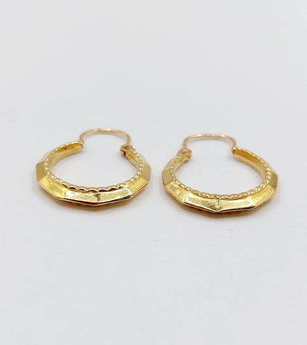 Boucles d'oreilles Boucles d'oreilles créoles Art déco en or 18k 58 Facettes A07234