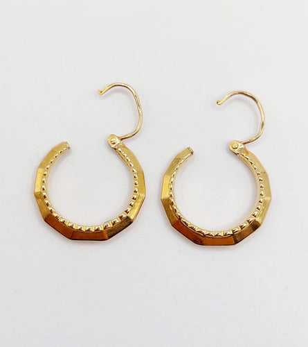 Boucles d'oreilles Boucles d'oreilles créoles Art déco en or 18k 58 Facettes A07234