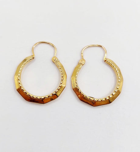 Boucles d'oreilles Boucles d'oreilles créoles Art déco en or 18k 58 Facettes A07234