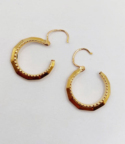 Boucles d'oreilles Boucles d'oreilles créoles Art déco en or 18k 58 Facettes A07234