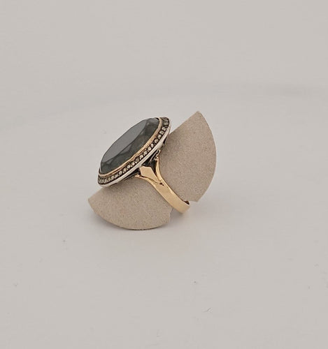 Bague 56 Bague en or jaune et hématites 58 Facettes 2504989