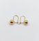 Boucles d'oreilles Dormeuses vintage en or 18k boule 58 Facettes A07236