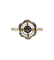 Bague 59 Bague Art déco fleur ciselée en or 18k 58 Facettes A07237