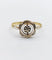 Bague 59 Bague Art déco fleur ciselée en or 18k 58 Facettes A07237