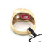 Bague en or jaune avec diamants et grenats 58 Facettes 364/26 C 175/26
